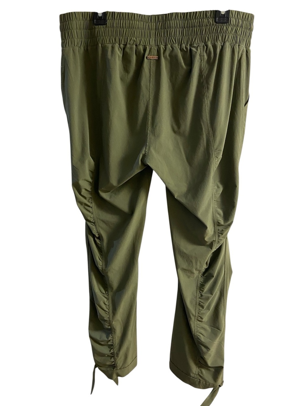 Prana Bindi Ankle Olive Green Elastic Waist Pull-On Pants athletic XL - Picture 3 of 8